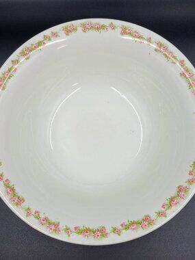 Vintage Bowl Floral Imperial Semi Porcelain Myott Son England Read